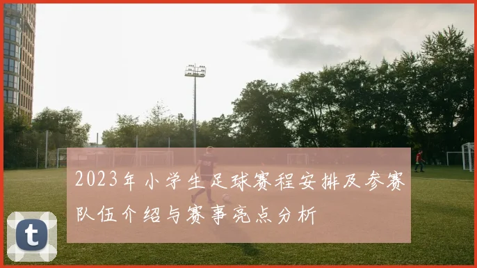 2023年小学生足球赛程安排及参赛队伍介绍与赛事亮点分析